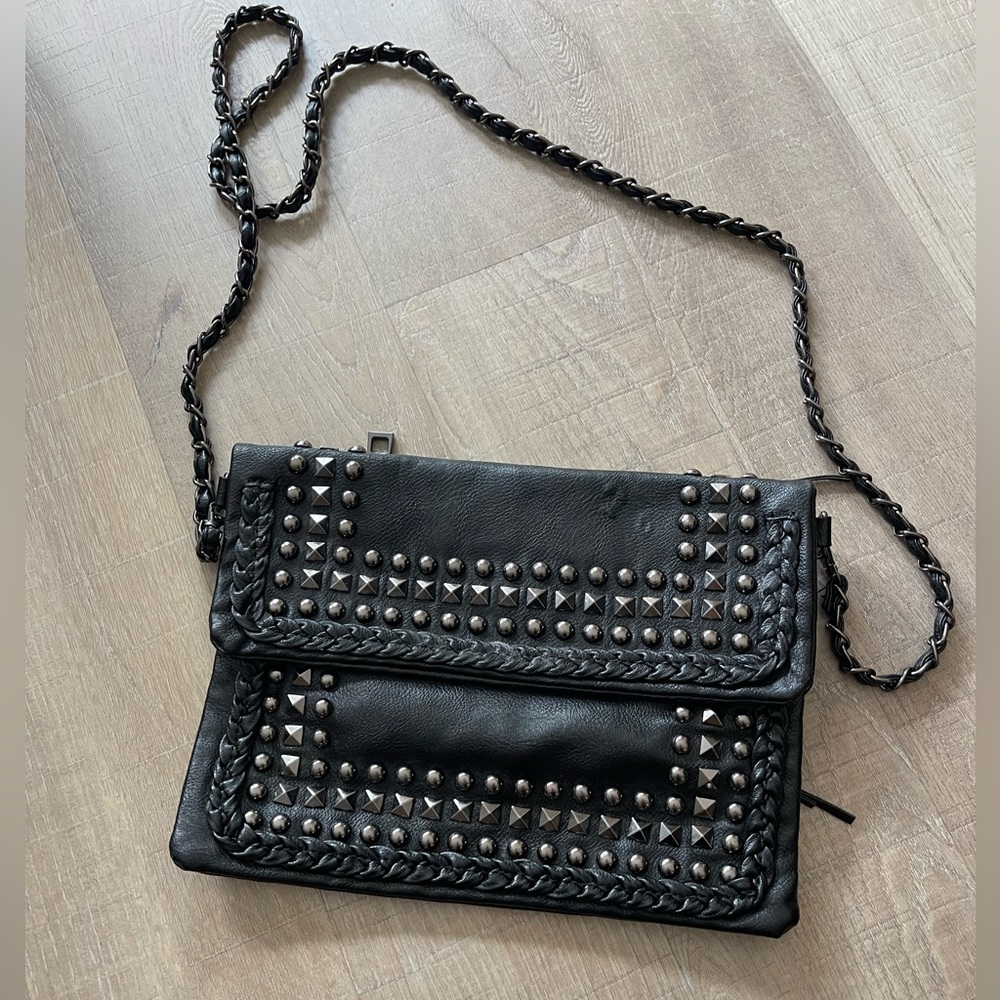 Black studded bag crossbody